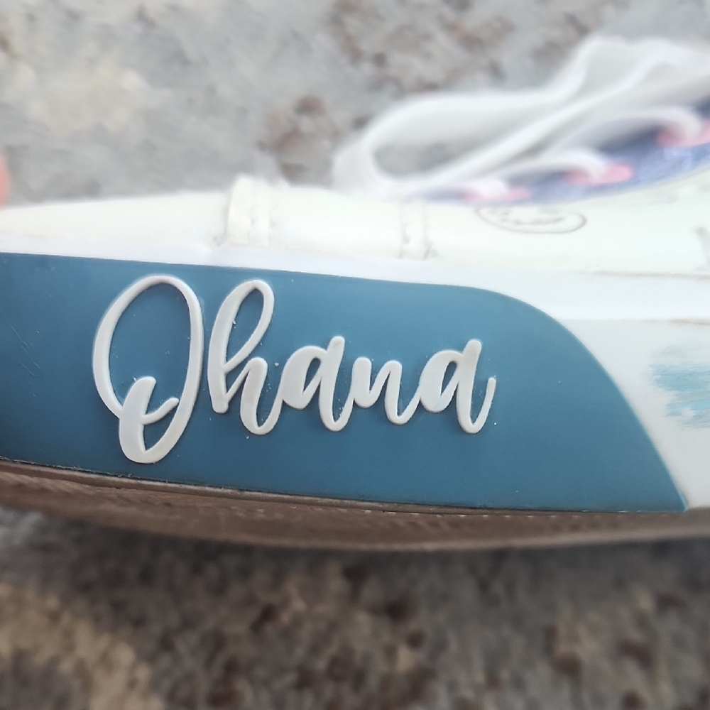Disney Groundup Lilo & Stitch Low Top Sneakers White Blue 9 - Picture 6 of 15